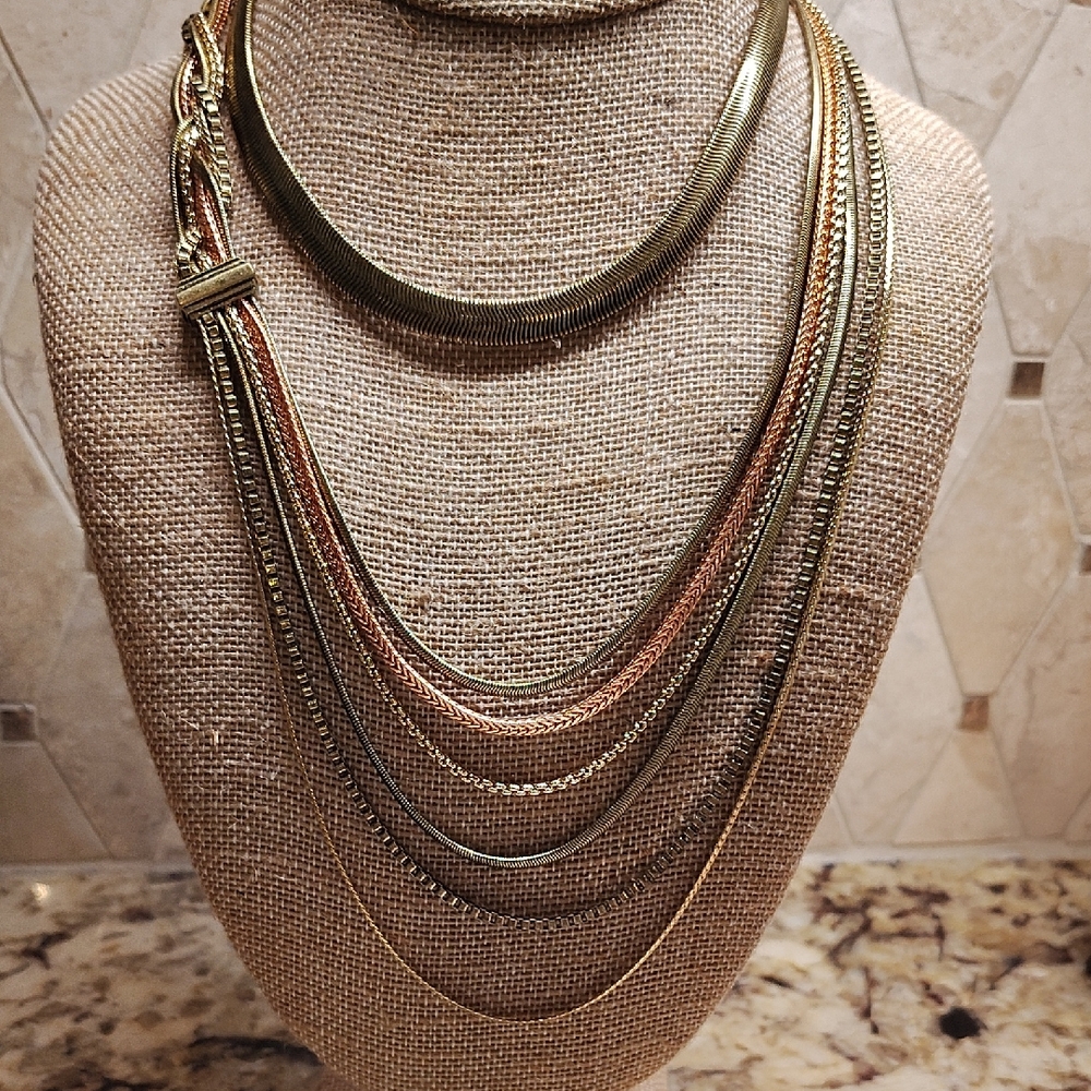 Chloe + Isabel RARE Tri-Color Braided Convertible Necklace